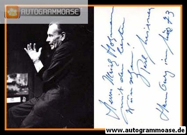 Autogramm Schauspieler | Hans GUY (?) | 1970er (Portrait SW)