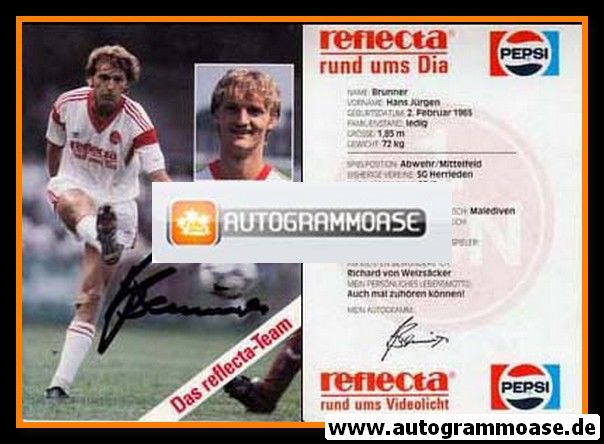 Autogramm Fussball | 1. FC Nürnberg | 1987 | Hans-Jürgen BRUNNER