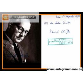 Autogramm Schauspieler | Heinrich SCHNITZLER | 1970er (Portrait SW)
