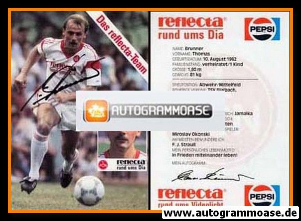 Autogramm Fussball | 1. FC Nürnberg | 1987 | Thomas BRUNNER