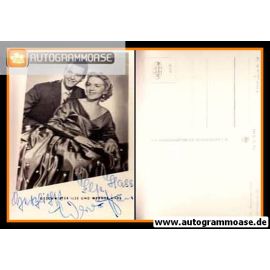 Autogramme Schlager | Ilse + Werner HASS | 1950er (Portrait SW) VEB G644