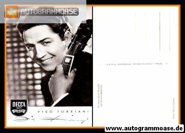 Autogramm Schlager | Vico TORRIANI | 1950er (Portrait SW) Decca 1