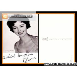 Autogramm Film (Frankreich) | Anne VERNON | 1950er (Portrait SW)