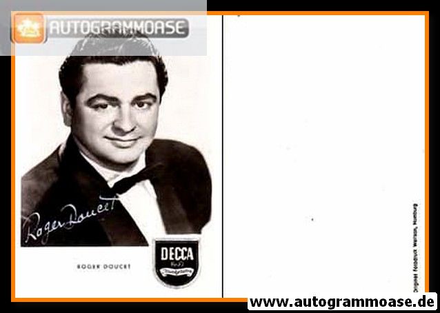 Autogramm Klassik (Kanada) | Roger DOUCET | 1960er (Portrait SW) Decca