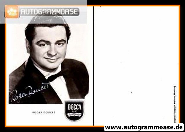Autogramm Klassik (CAN) | Roger DOUCET | 1960er (Portrait SW) Decca