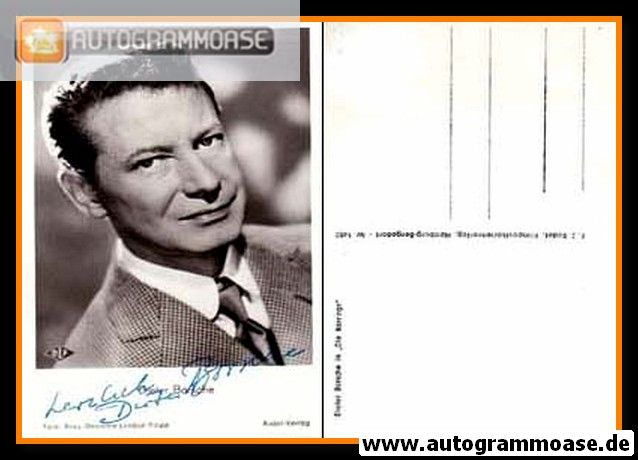 Autogramm Film | Dieter BORSCHE | 1955 "Die Barrings" (Rüdel 1480)