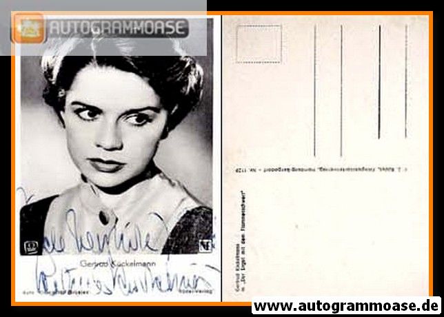 Autogramm Film | Gertrud KÜCKELMANN | 1954 "Der Engel Mit Dem Flammenschwert" (Rüdel 1129)