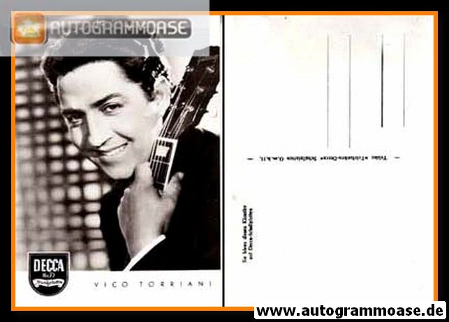 AK Schlager | Vico TORRIANI | 1950er (Portrait SW) Decca 1