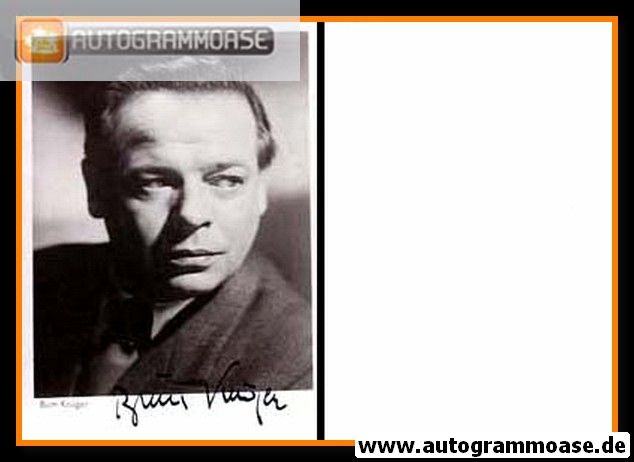 Autogramm Schauspieler | Bum KRÜGER | 1940er (Portrait SW)