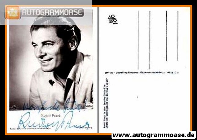 Autogramm Film | Rudolf PRACK | 1953 "Wenn Am Sonntagabend" (Rüdel 669)