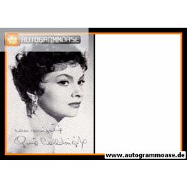 Autogramm Film (Italien) | Gina LOLLOBRIGIDA | 1950er (Portrait SW)