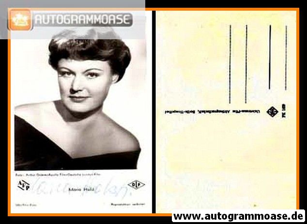 Autogramm Schauspieler | Maria HOLST | 1950er (Portrait SW) UFA FK1469