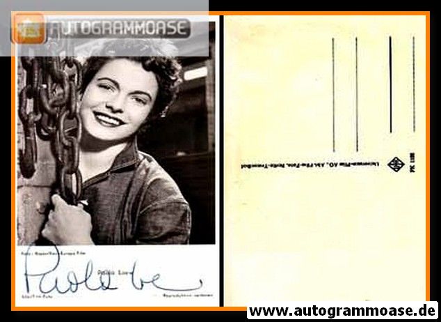 Autogramm Schauspieler | Paola LOEW | 1950er (Portrait SW) UFA FK1166