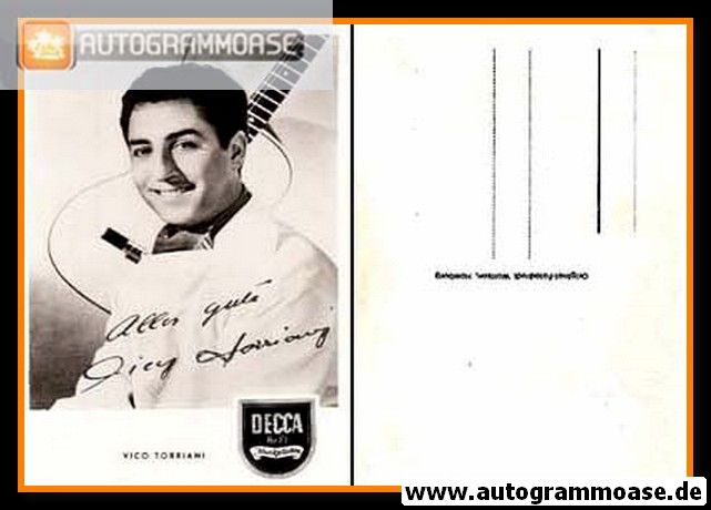 Autogramm Schlager | Vico TORRIANI | 1950er (Portrait SW) Decca 2