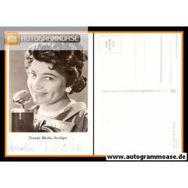 Autogramm Schlager | Traude BLECHA-SEELIGER | 1950er (Portrait SW) VEB