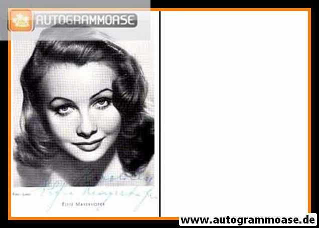 Autogramm Schauspieler | Elfie MAYERHOFER | 1940er (Portrait SW) Luxor