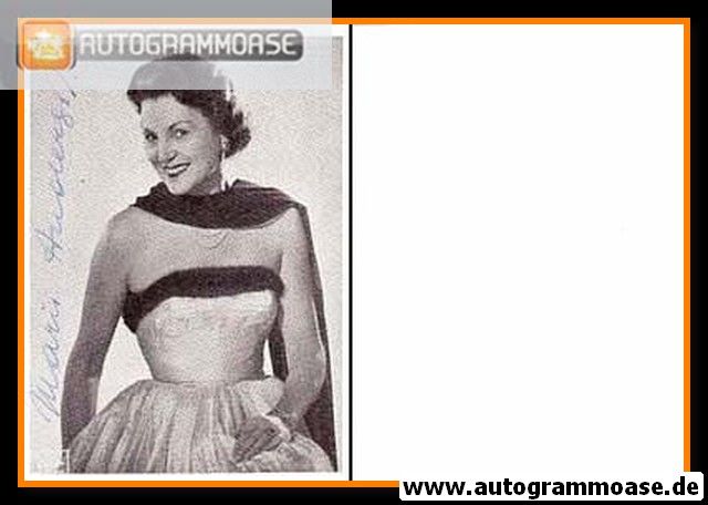 Autogramm Schauspieler | Maria ANDERGAST | 1950er (Portrait SW)
