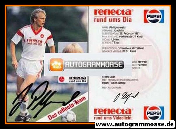 Autogramm Fussball | 1. FC Nürnberg | 1987 | Joachim PHILIPKOWSKI