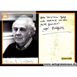 Autogramm Formel 1 | Manfred VON BRAUCHITSCH | 1990er Foto (Portrait SW)