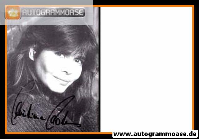 Autogramm Schauspieler | Christiane CARSTENS | 1980er (Portrait SW)