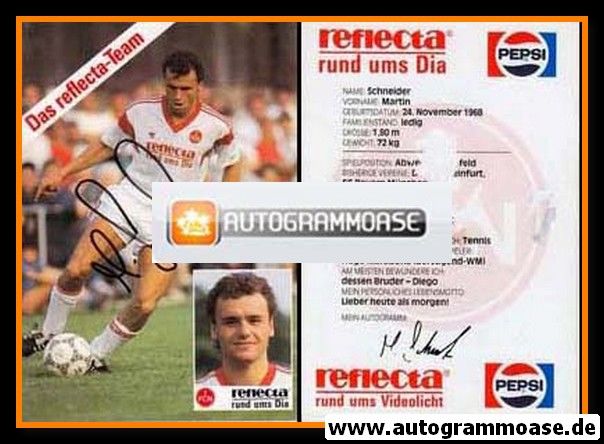 Autogramm Fussball | 1. FC Nürnberg | 1987 | Martin SCHNEIDER