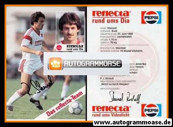 Autogramm Fussball | 1. FC Nürnberg | 1987 | Rudolf STENZEL