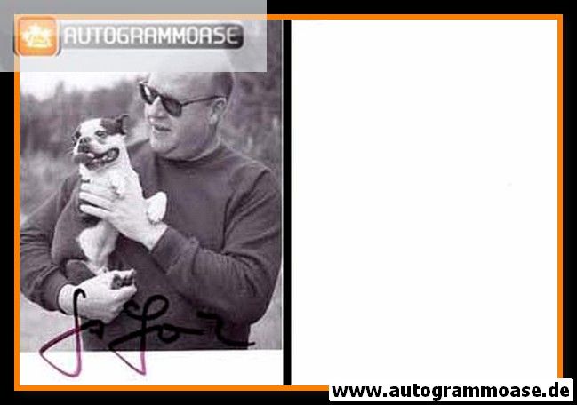 Autogramm Schauspieler | Gert HAUCKE | 1980er (Portrait SW mit Hund)