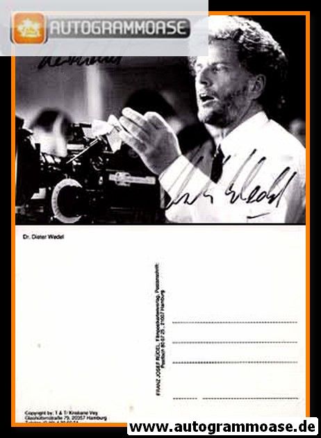 Autogramm Regisseur | Dieter WEDEL | 1980er (Portrait SW Rüdel)