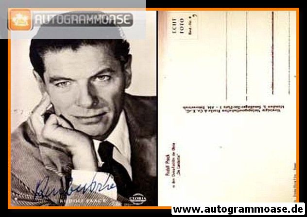 Autogramm Film | Rudolf PRACK | 1958 "Die Landärztin" (Divina)