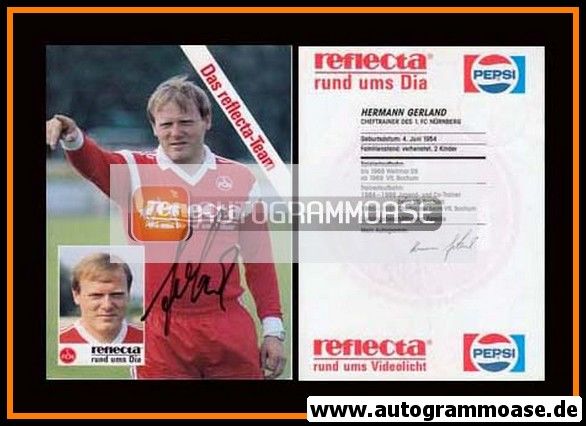 Autogramm Fussball | 1. FC Nürnberg | 1988 | Hermann GERLAND