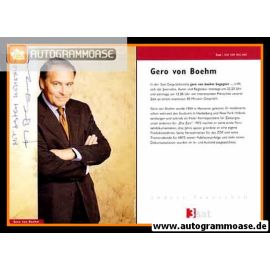 Autogramm TV | 3sat | Gero VON BOEHM | 2000er "Begegnet..."