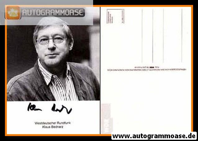 Autogramm TV | WDR | Klaus BEDNARZ | 1980er (Portrait SW) 2