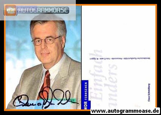 Autogramm TV | WDR | Klaus SCHMIDBERG | 2000er (Portrait Color)