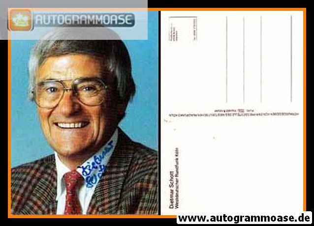 Autogramm TV | WDR | Dietmar SCHOTT | 1980er (Portrait Color)