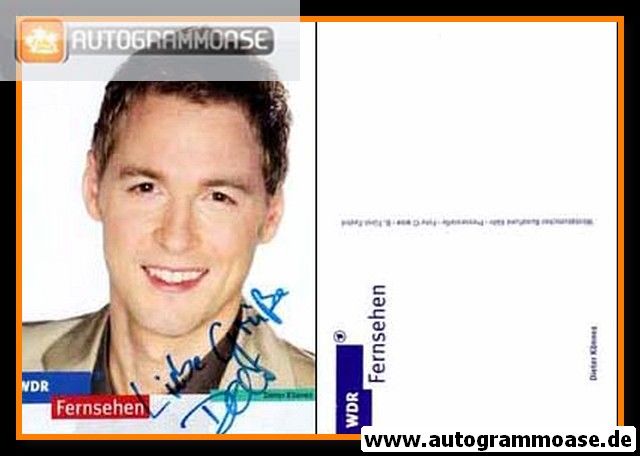Autogramm TV | WDR | Dieter KÖNNES | 2000er (Portrait Color)