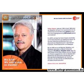 Autogramm TV | ZDF | Volker ANGRES | 2010er (Portrait Color) 