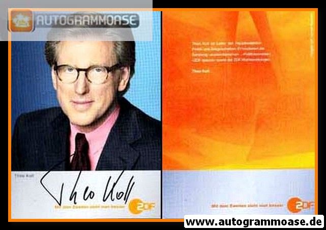 Autogramm TV | ZDF | Theo KOLL | 2000er (Portrait Color) 