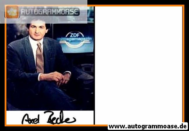 Autogramm TV | ZDF | Axel BECKER | 1990er Foto "Morgenmagazin"