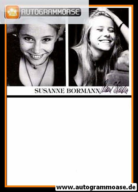 Autogramm Schauspieler | Susanne BORMANN | 2000er (Collage SW)