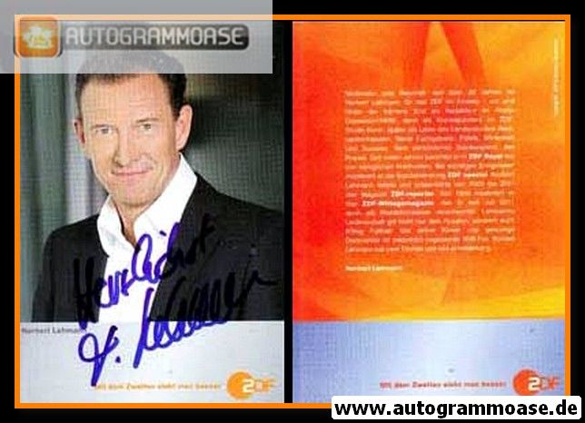 Autogramm TV | ZDF | Norbert LEHMANN | 2000er (Portrait Color)