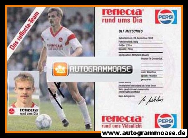 Autogramm Fussball | 1. FC Nürnberg | 1988 | Ulf METSCHIES