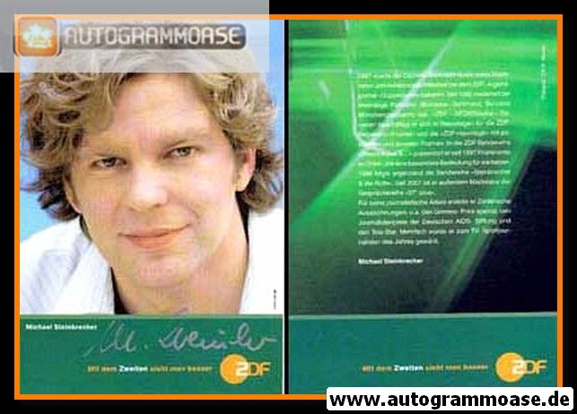 Autogramm TV | ZDF | Michael STEINBRECHER | 2000er (Portrait Color) 2