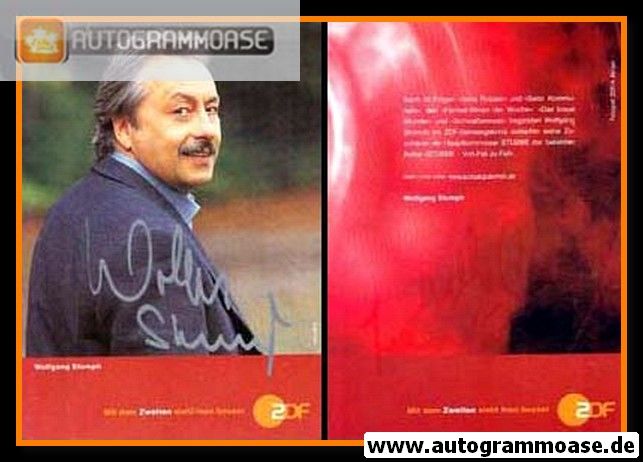Autogramm TV | ZDF | Wolfgang STUMPH | 2000er "STUBBE" (Portrait Color) Lehmann