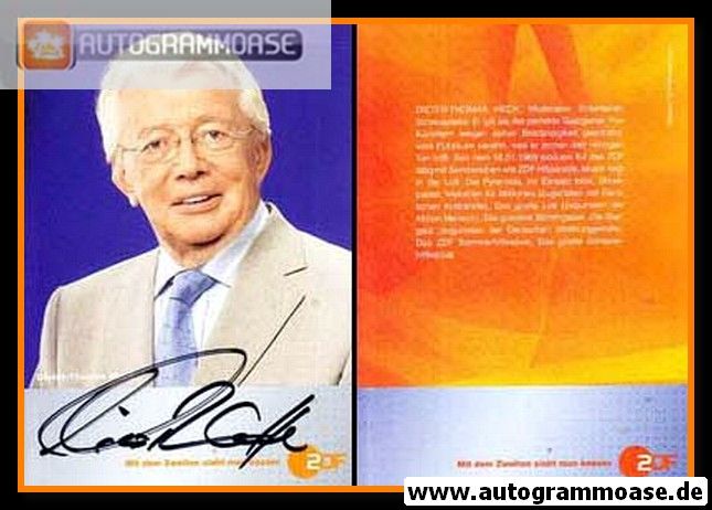 Autogramm TV | ZDF | Dieter Thomas HECK | 2000er (Portrait Color) Frank