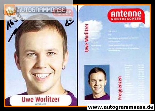 Autogramm Radio | Antenne Niedersachsen | Uwe WORLITZER | 2010er (Portrait Color)