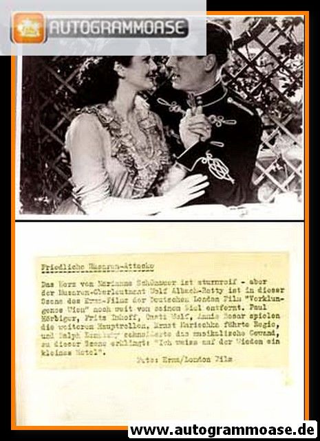 Filmpostkarte | Marianne SCHÖNAUER + Wolf ALBACH-RETTY | 1951 "Verklungenes Wien"