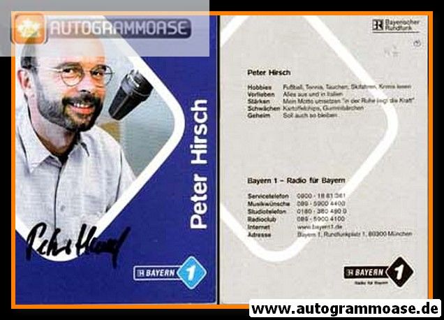 Autogramm Radio | BR Bayern 1 | Achim ZEPPENFELD | 2000er (Portrait Color)