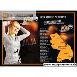 Autogramm Radio | bigFM | Julia PORATH | 2010er (Portrait Color) 2