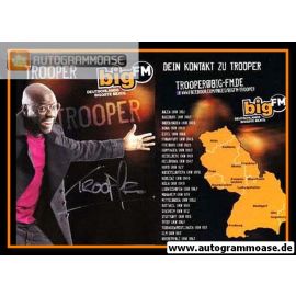 Autogramm Radio | bigFM | TROOPER | 2010er (Portrait Color)