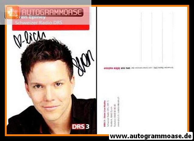 Autogramm Radio | DRS | Sven EPINEY | 2010er (Portrait Color)